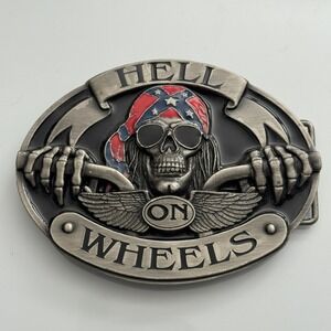 Siskiyou‎ Hell on Wheels Skull Bandana Sunglasses Pewter Belt Buckle OS300